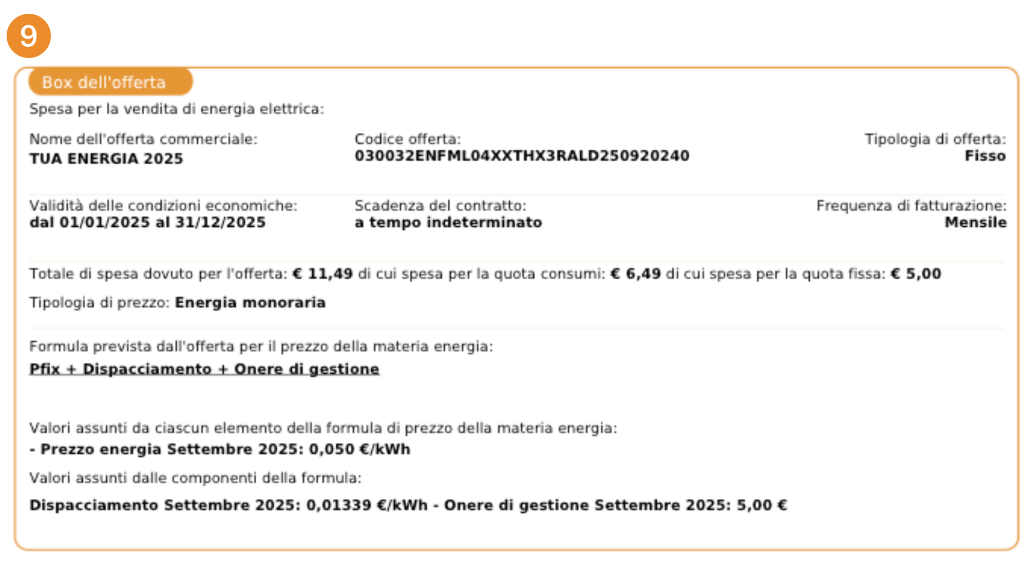 Bolletta Tua Energia: dettagli trasparenti dell’offerta e calcolo dei consumi.